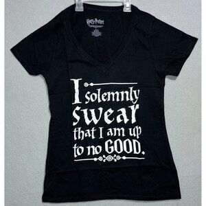 Harry Potter I Solemnly Swear T-Shirt Tee Size Medium Short Sleeve Cotton Shirt
